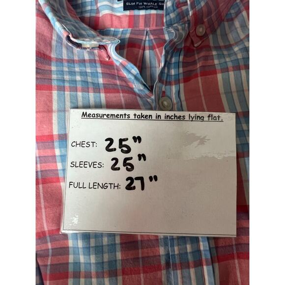 Vineyard Vines Slim Fit Whale Shirt Men's Button Front Long Sleeve Large - Picture 9 of 10
